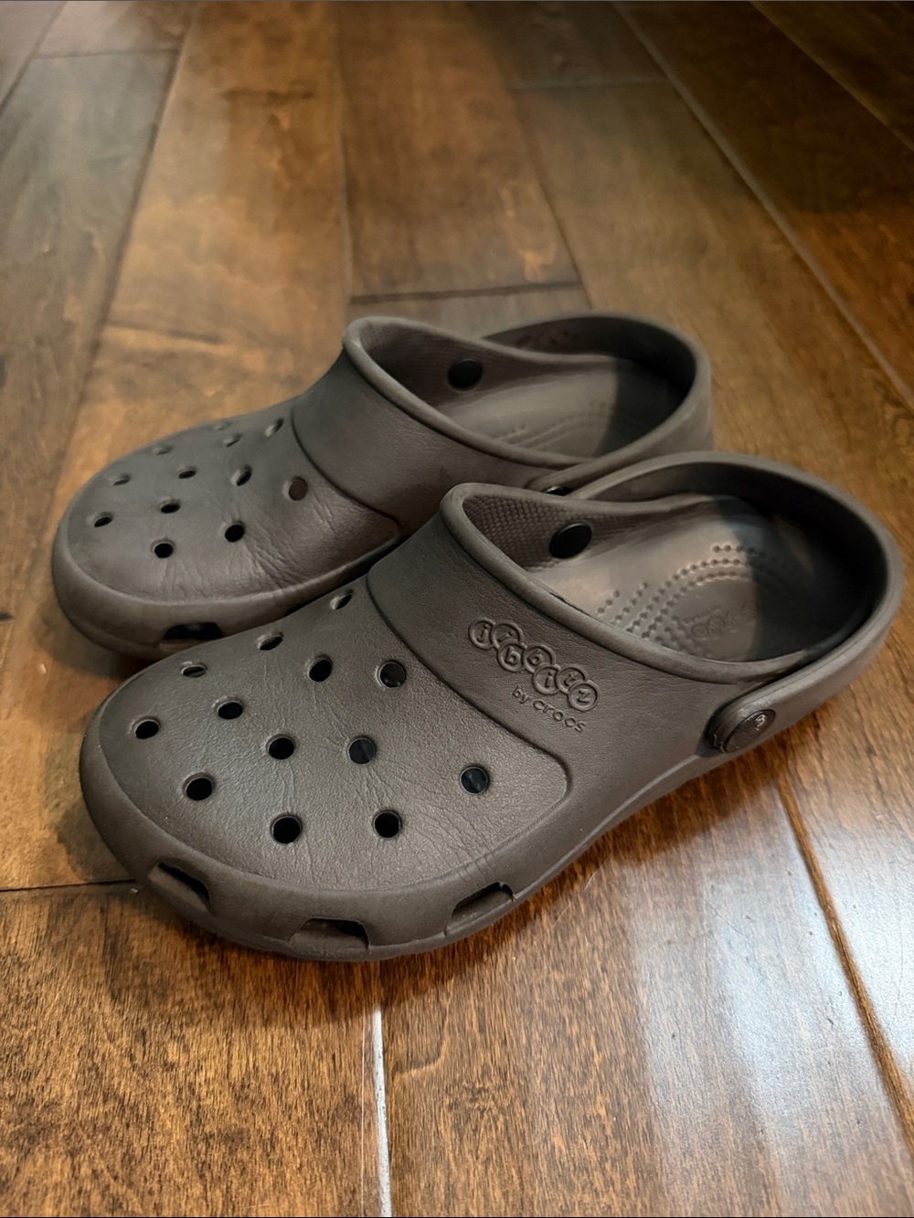 Boys Jibbitz by CROCS Classic Clog in Chocolate Brown